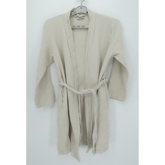Parachute Other - Parachute Robe Womens Large‎ Beige Waffle Weave Tie Waist Lounge Comfort
